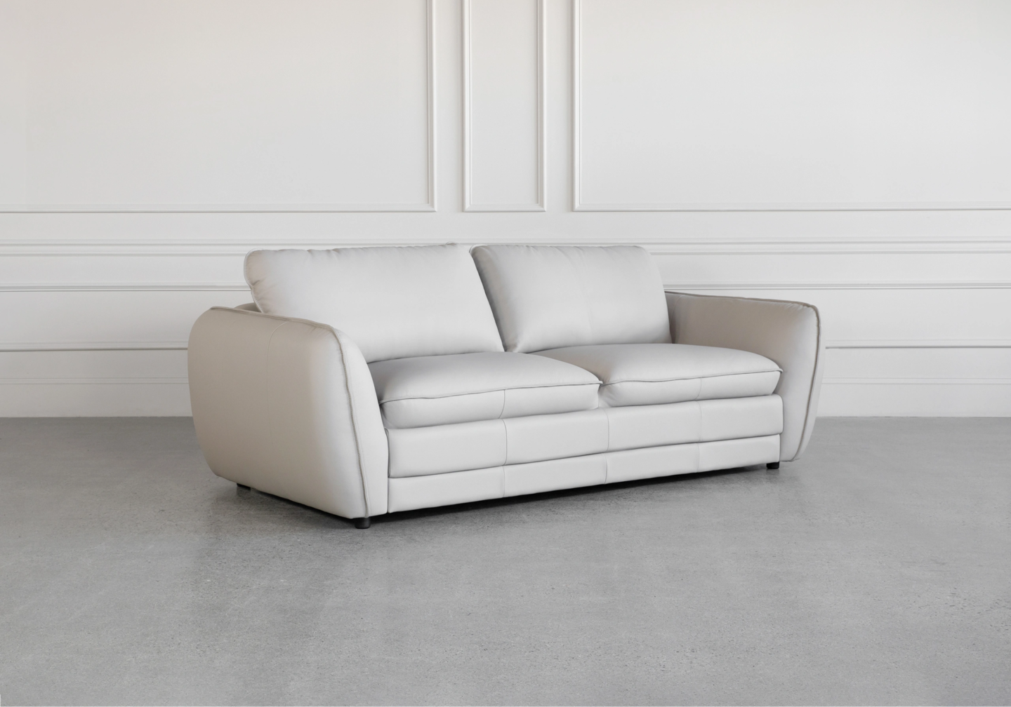 Denise LGrey L20 Leather Sofa Angle