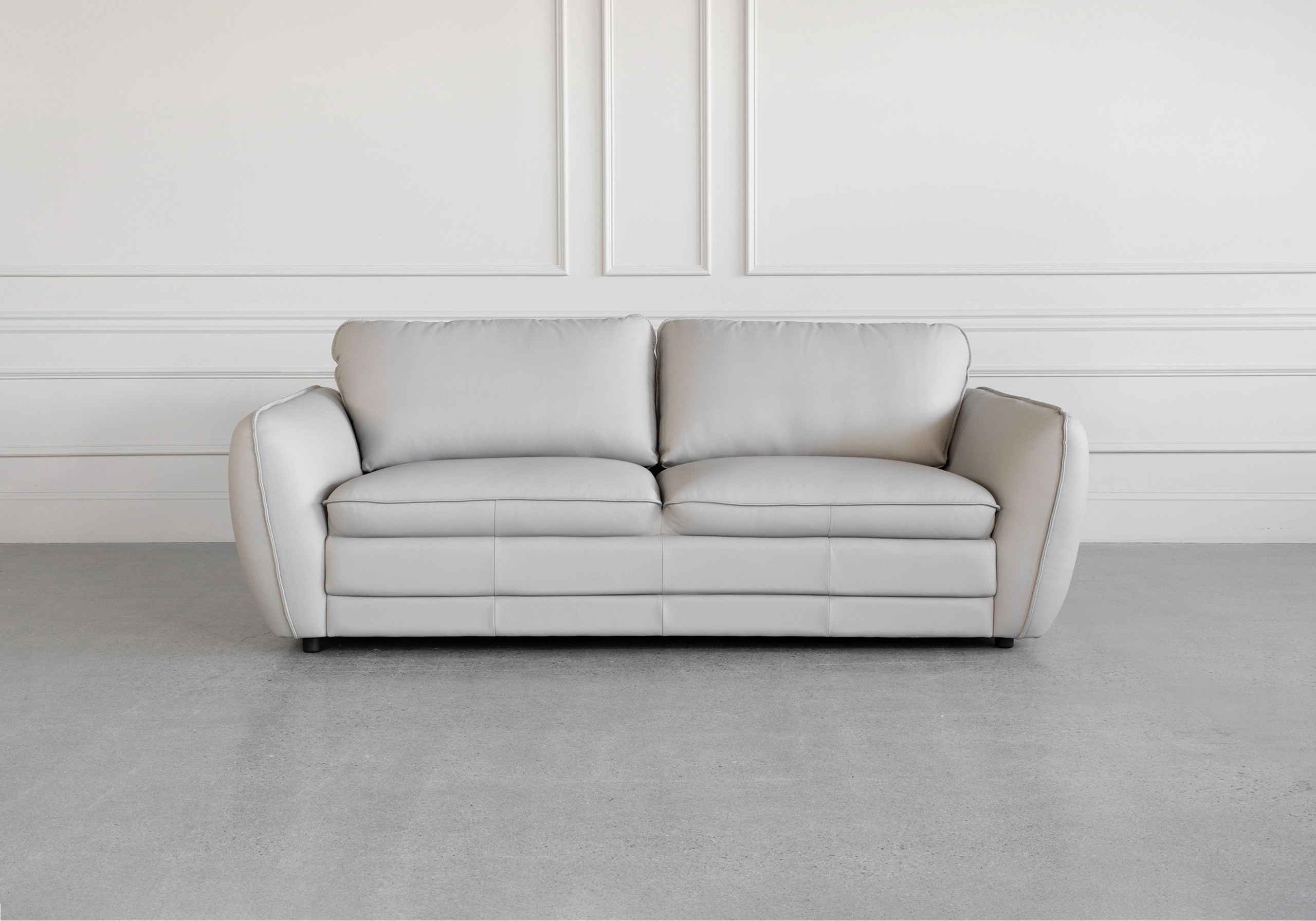 Denise LGrey L20 Leather Sofa Front