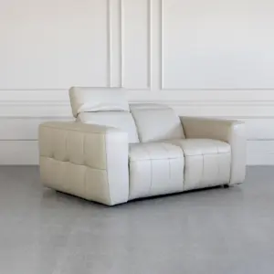 Haven Taupe M5652 Leather Loveseat Angle R 1