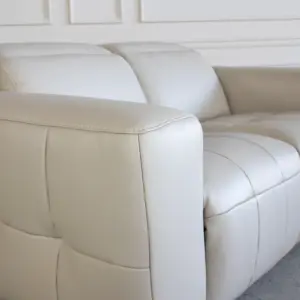 Haven Taupe M5652 Leather Loveseat Details