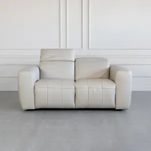 Haven Taupe M5652 Leather Loveseat Front R