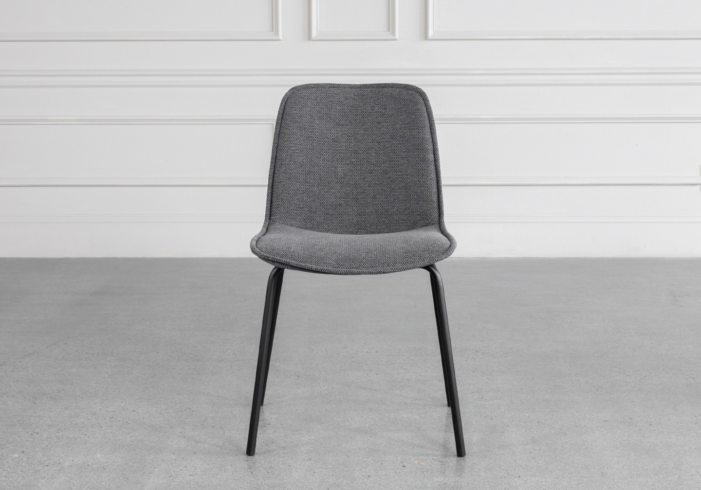 Scott Grey 456 Fabric Dining Chair Front