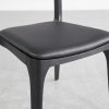 Alfred Black Vinyl Dining Chair - Seat