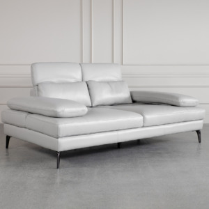 Allegra Silver L92 Leather Sofa Headrests Allegra Silver L92 Leather Sofa Headrests