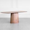 Alvin Walnut Wood Dining Table - Angle