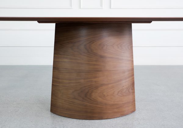 Alvin Walnut Wood Dining Table - Base