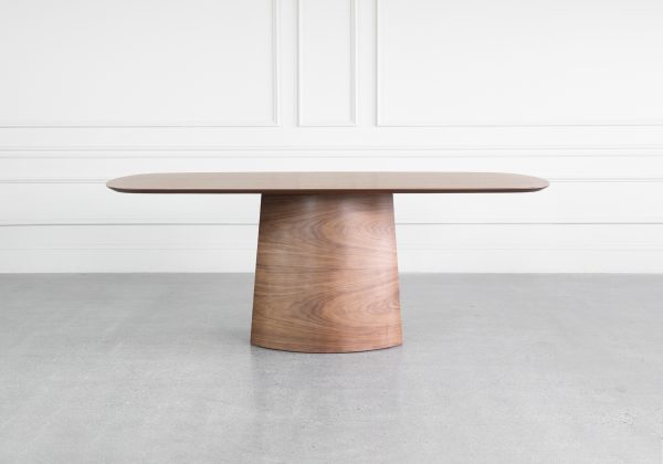 Alvin Walnut Wood Dining Table - Front