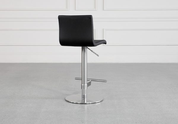 Ando Black 80 Vinyl Counter Stool - Back