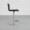 Ando Black 80 Vinyl Counter Stool - Side