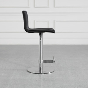 Ando Black 80 Vinyl Counter Stool Side Ando Black 80 Vinyl Counter Stool Side