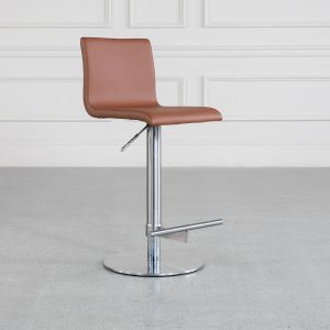 Ando Cognac 54 Vinyl Counter Stool - Angle