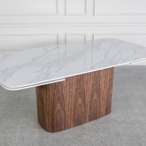 Aries White Royal Kalacata Dining Table