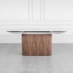 Aries White Royal Kalacata Dining Table Front
