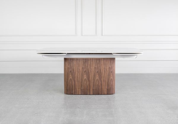 Aries White Royal Kalacata Dining Table - Front