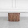 Aries White Royal Kalacata Dining Table - Front - Ext