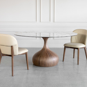 Armand White Ceramic Dining Table