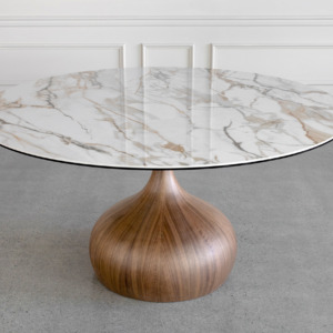 Armand White Ceramic Dining Table Top