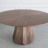 Atila Dining Table Walnut Top Angle