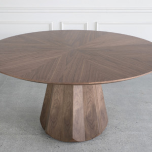 Atila Dining Table Walnut Top Angle Atila Dining Table Walnut Top Angle