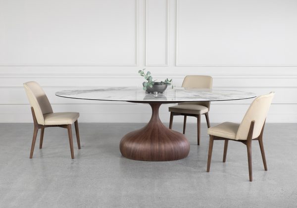 Barney Ceramic Dining Table with Chairs