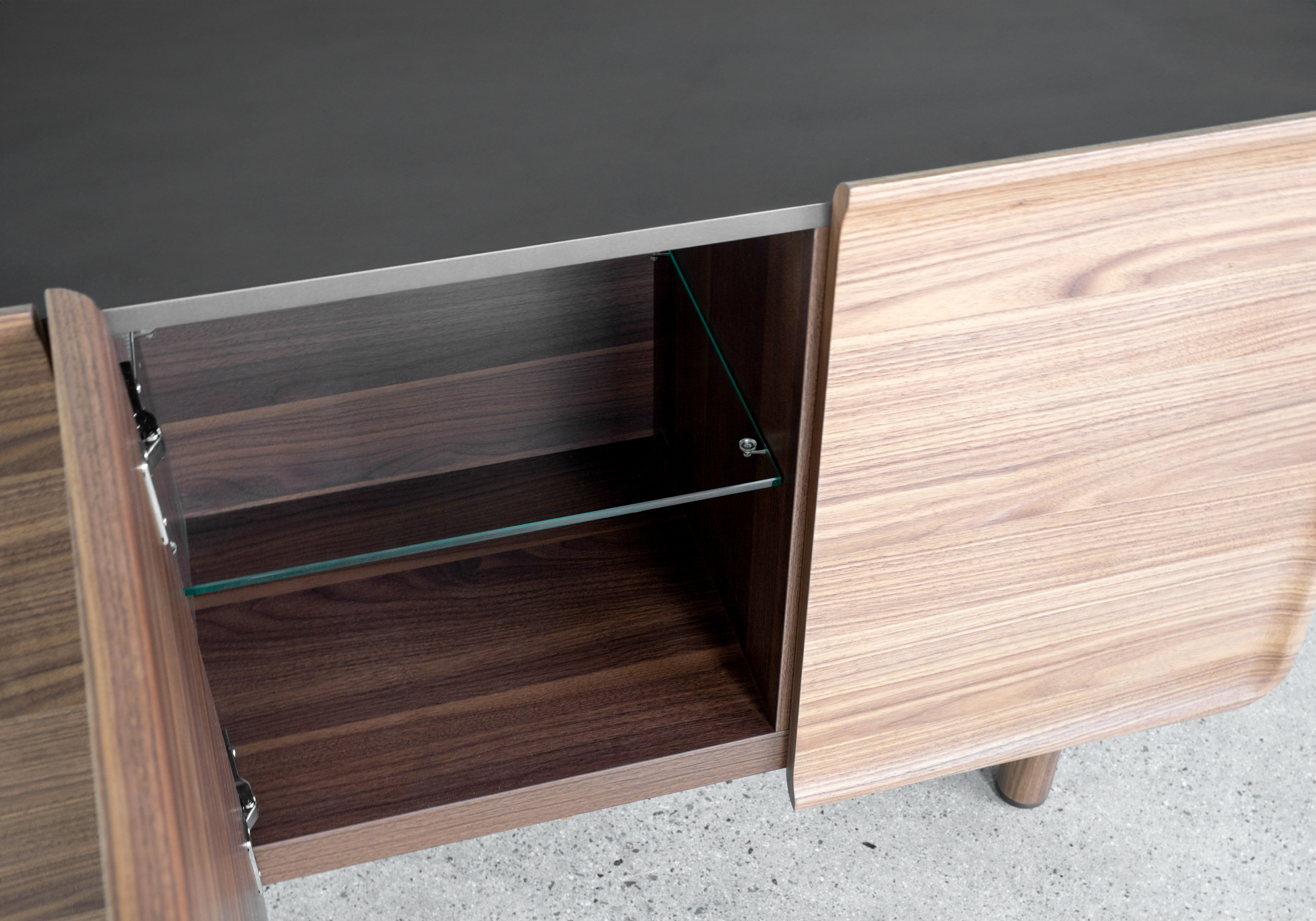 Burke Walnut Buffet Details Burke Walnut Buffet Details