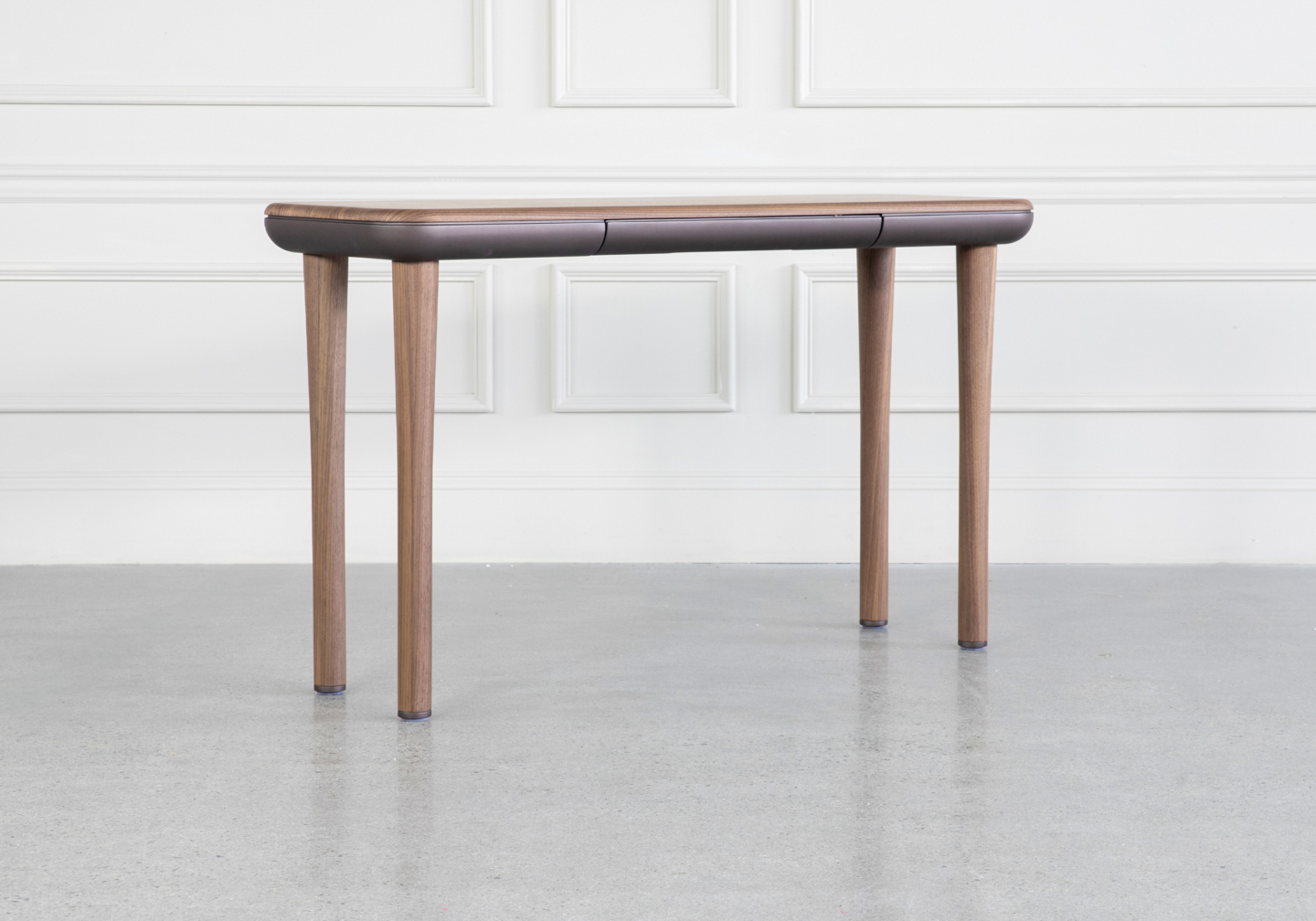 Burke Wood Console Table Angle