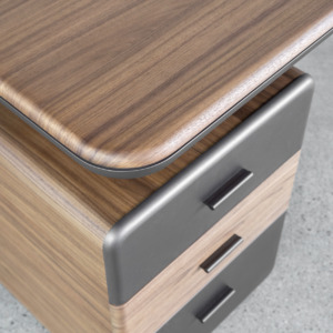 Burke Wood Desk Details