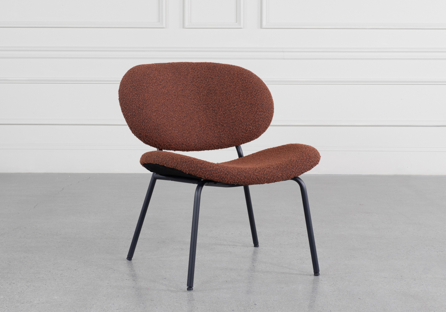 Casey Accent Chair Rust Angle