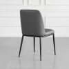 Colette Iron Leather Dining Chair - Back