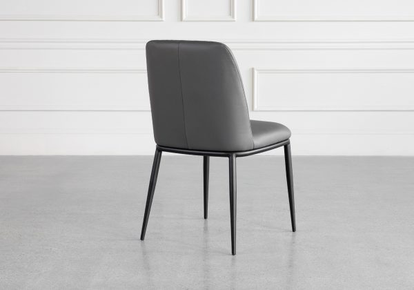 Colette Iron Leather Dining Chair - Back