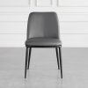 Colette Iron Leather Dining Chair - Front