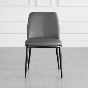 Colette Iron Leather Dining Chair - Front