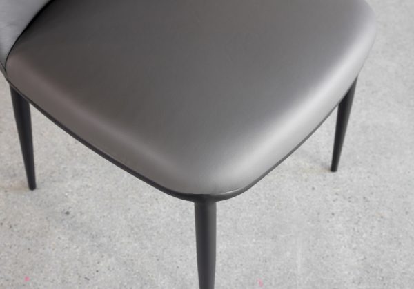 Colette Iron Leather Dining Chair - Seat
