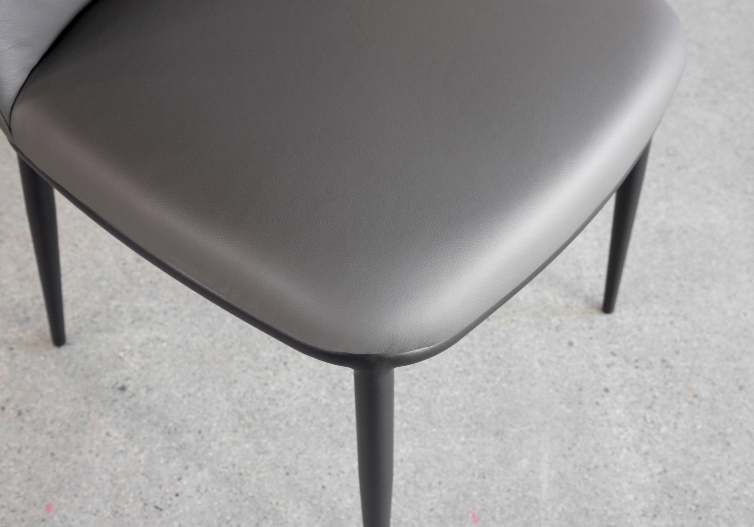 Colette Iron Leather Dining Chair Seat