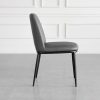Colette Iron Leather Dining Chair - Side