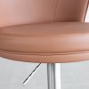 Lorca Cognac Vinyl Counter Stool - Seat