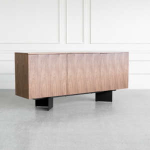 Malibu Walnut Sideboard Angle Malibu Walnut Sideboard Angle