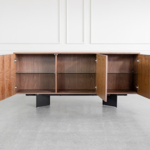 Malibu Walnut Sideboard Inside Malibu Walnut Sideboard Inside