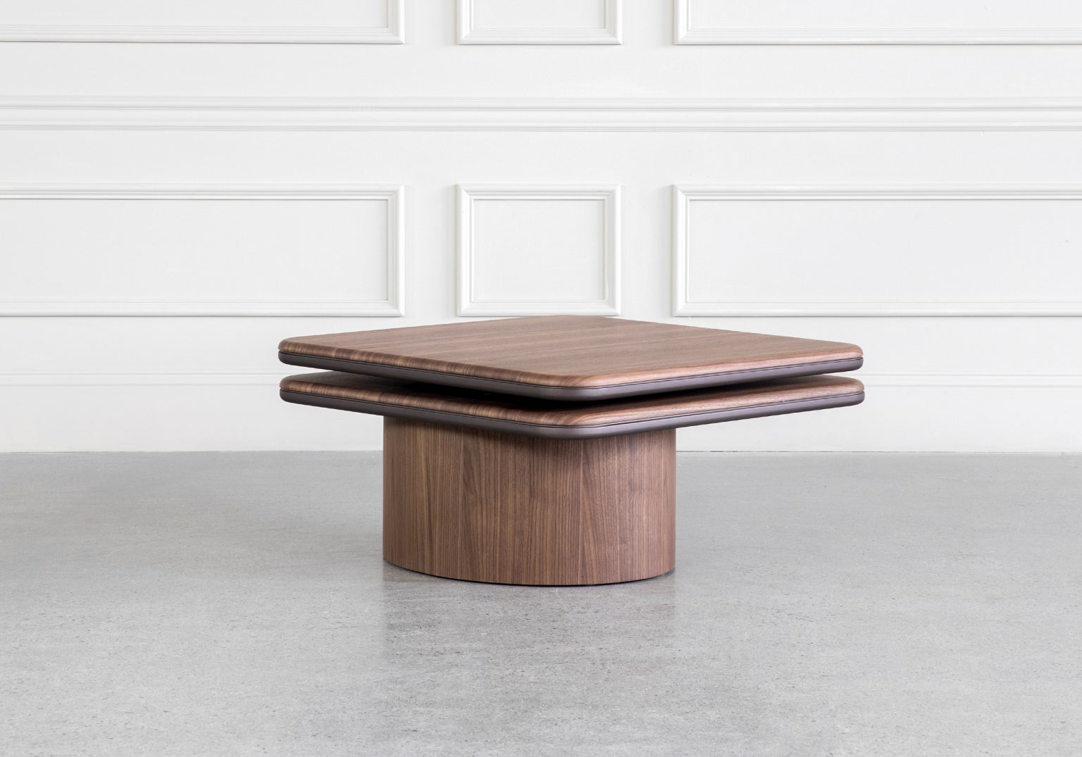 Merritt Walnut Coffee Table Front