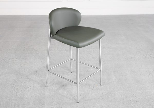 Mona Green 60 Vinyl Counter Stool
