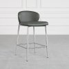 Mona Green 60 Vinyl Counter Stool - Angle