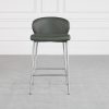 Mona Green 60 Vinyl Counter Stool - Front