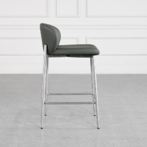 Mona Green 60 Vinyl Counter Stool Side Mona Green 60 Vinyl Counter Stool Side
