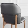 Nadine Black Dining Chair - Back