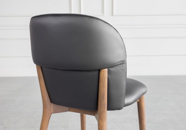 Nadine Black Dining Chair - Back
