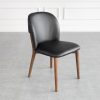 Nadine Black Leather Dining Chair