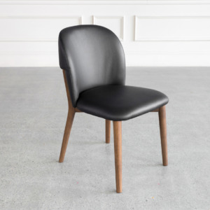 Nadine Black Leather Dining Chair Nadine Black Leather Dining Chair