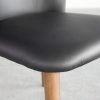 Nadine Black Leather Dining Chair - Seat