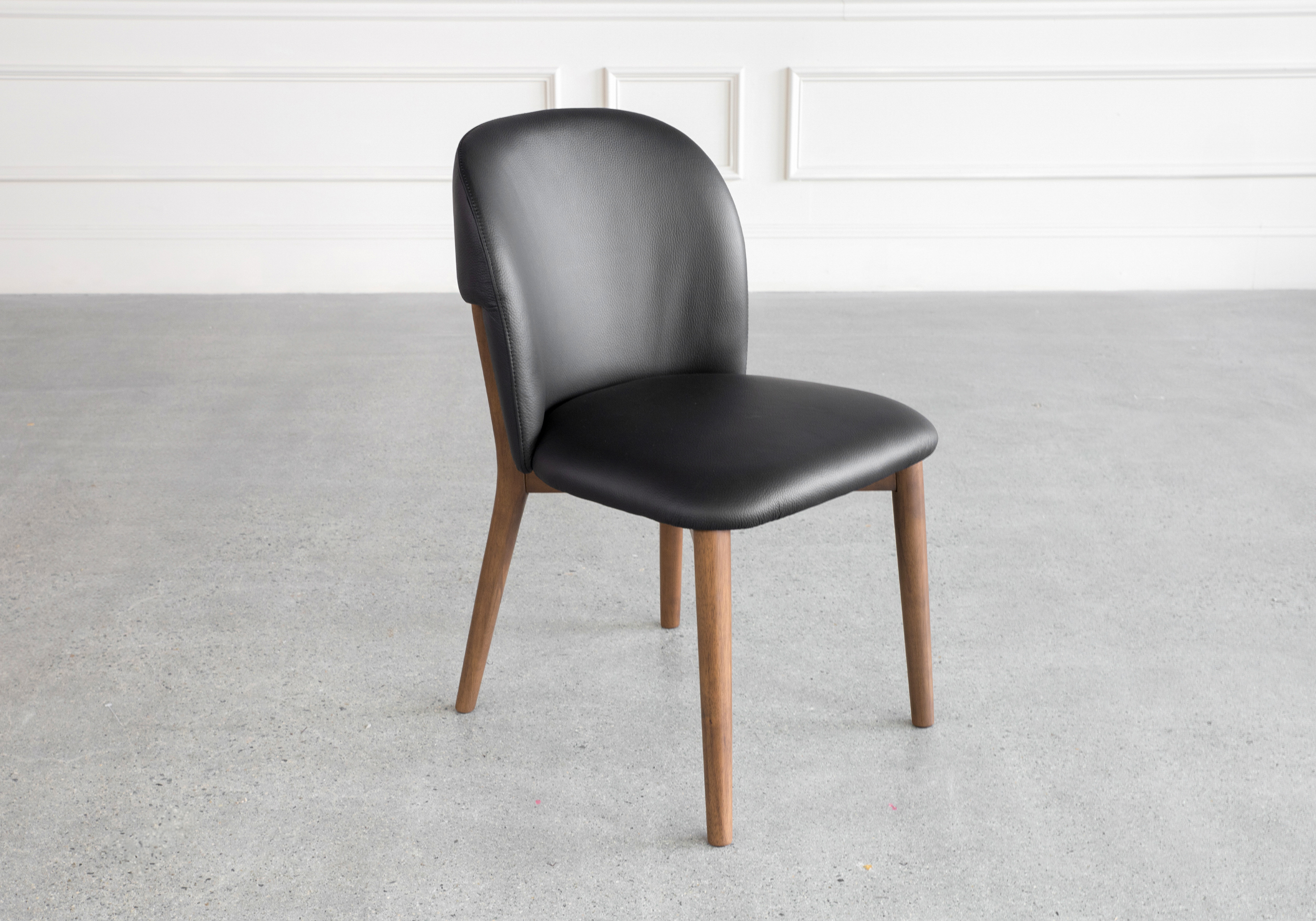 Nadine Black Leather Dining Chair Nadine Black Leather Dining Chair