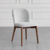 Nadine Shale Fabric Dining Chair - Angle